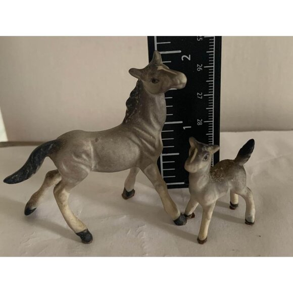 Vintage Horse and Foal Bone China Figure Set - Picture 7 of 9